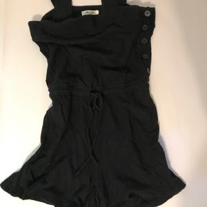 Madewell xs black terry romper